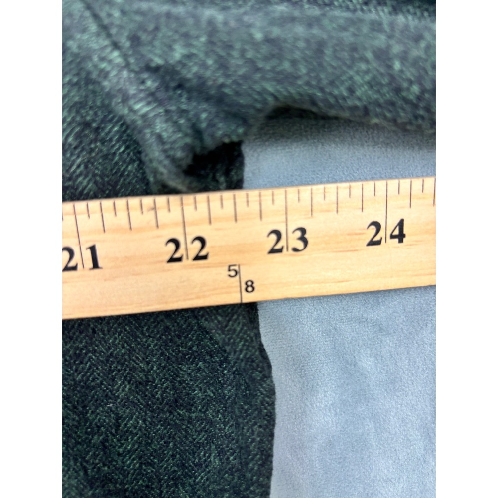 On The Byas Mens XL Green Herringbone Floral Pocket Button Down Shirt Cotton - Picture 7 of 10